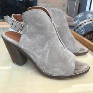 FRYE Courtney Slingback Peep-Toe Mules